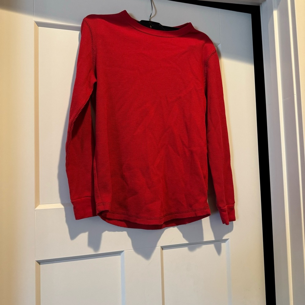 Old navy kids 10/12 L red flannel long sleeve shirt